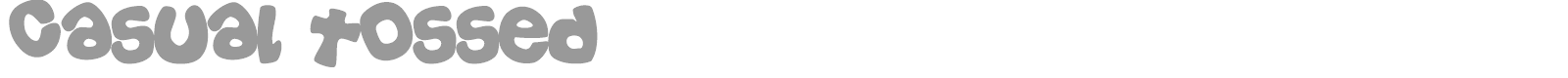 Casual font preview